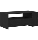 VidaXL Zwarte Eikenhouten Salontafel 102x55x43.5 cm Gemaakt van Engineered Wood