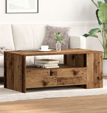 VidaXL Salontafel 102x55x43,5 cm bewerkt hout oud houtkleurig