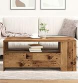 VidaXL Salontafel 102x55x43,5 cm bewerkt hout oud houtkleurig