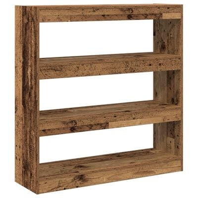 VidaXL Boekenkast/Room Divider - Rustiek Hout - 100x30x103cm - Geengineerd Hout