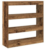 VidaXL Boekenkast/Room Divider - Rustiek Hout - 100x30x103cm - Geengineerd Hout