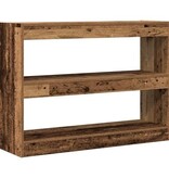 VidaXL Boekenkast/Roomdivider in Oud Hout, 100x30x72 cm, Gemaakt van Engineered Hout