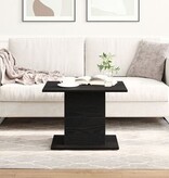 VidaXL Salontafel 55,5x55,5x40 cm bewerkt hout zwart eikenkleurig