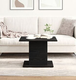 VidaXL Salontafel 55,5x55,5x40 cm bewerkt hout zwart eikenkleurig