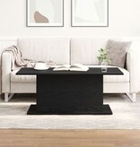 VidaXL Salontafel 102x55,5x40 cm bewerkt hout zwart eikenkleurig