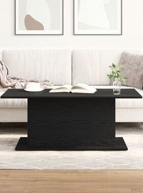 VidaXL Salontafel 102x55,5x40 cm bewerkt hout zwart eikenkleurig