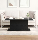 VidaXL Salontafel 102x55,5x40 cm bewerkt hout zwart eikenkleurig