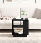 VidaXL Salontafel 40x40x43 cm bewerkt hout zwart eikenkleurig