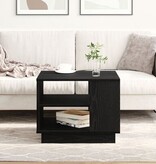 VidaXL Zwarte Eiken Salontafel 55x55x42 cm Gemaakt van Bewerkt Hout