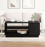 VidaXL Zwart Eikenhouten Salontafel 102x55x43 cm Gemaakt van Engineered Wood