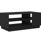 VidaXL Zwart Eikenhouten Salontafel 102x55x43 cm Gemaakt van Engineered Wood