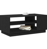 VidaXL Zwart Eikenhouten Salontafel 102x55x43 cm Gemaakt van Engineered Wood