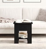 VidaXL Salontafel Zwart Eiken 40x40x42 cm Bewerkt Hout