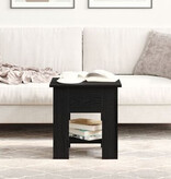 VidaXL Salontafel Zwart Eiken 40x40x42 cm Bewerkt Hout