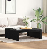 VidaXL Zwart eiken Salontafel - 100x100x35 cm Gemaakt van Engineered Wood
