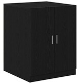 VidaXL Afwasmachinekast Zwart Eiken 70,5x71,5x91,5 cm Bewerkt Hout