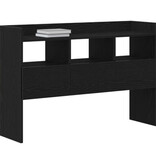 VidaXL Zwarte Eik Sidetable 105x30x70 cm Geengineerd Hout