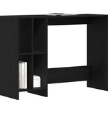 VidaXL Bureau Zwart Eiken 102,5x35x75 cm Gemaakt van Engineered Hout