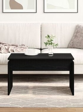VidaXL Salontafel Zwart Eiken 68x38x50 cm Samengesteld Hout