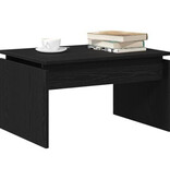 VidaXL Salontafel Zwart Eiken 68x38x50 cm Samengesteld Hout
