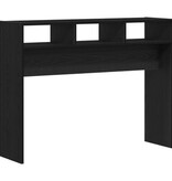 VidaXL Consoletafel Zwart Eiken 105x30x80 cm Geengineerd Hout