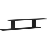 VidaXL Wandplank voor TV Zwart Eiken 125x18x23 cm Bewerkt Hout