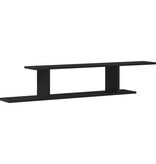 VidaXL Wandplank voor TV Zwart Eiken 125x18x23 cm Bewerkt Hout