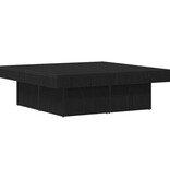 VidaXL Salontafel Zwart Eiken 90x90x28 cm Geengineerd Hout
