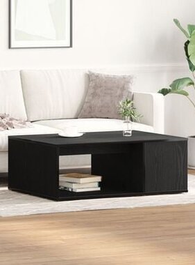 VidaXL Salontafel 90x67x33 cm bewerkt hout zwart eikenkleurig