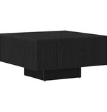 VidaXL Salontafel Zwart Eiken 60x60x31,5 cm Geengineerd Hout