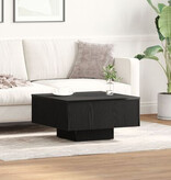 VidaXL Salontafel Zwart Eiken 60x60x31,5 cm Geengineerd Hout