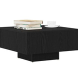 VidaXL Salontafel Zwart Eiken 60x60x31,5 cm Geengineerd Hout