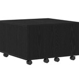 VidaXL Salontafel Zwarte Eik 60x60x38 cm Geengineerd Hout