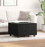 VidaXL Salontafel Zwarte Eik 60x60x38 cm Geengineerd Hout