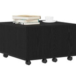 VidaXL Salontafel Zwarte Eik 60x60x38 cm Geengineerd Hout