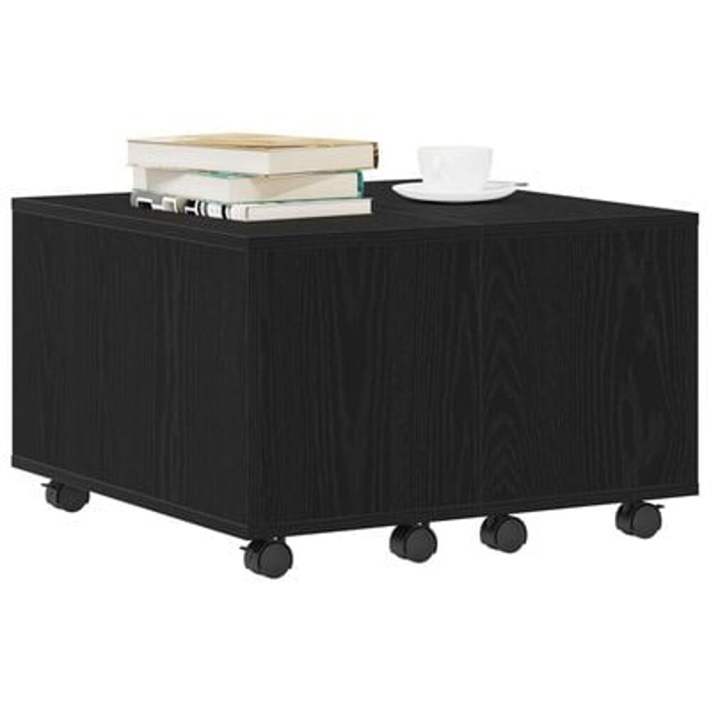 VidaXL Salontafel Zwarte Eik 60x60x38 cm Geengineerd Hout