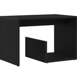 VidaXL Bijzettafel Zwart Eiken 59x36x38 cm Bewerkt Hout