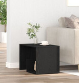 VidaXL Bijzettafel Zwart Eiken 59x36x38 cm Bewerkt Hout