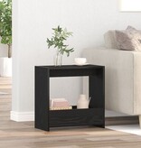 VidaXL Bijzettafel Zwart Eiken 50x26x50 cm Engineered Wood