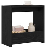 VidaXL Bijzettafel Zwart Eiken 50x26x50 cm Engineered Wood