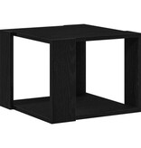 VidaXL Salontafel 40x40x30 cm bewerkt hout zwart eikenkleurig