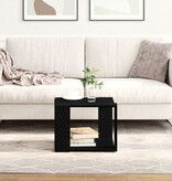 VidaXL Salontafel 40x40x30 cm bewerkt hout zwart eikenkleurig