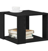 VidaXL Salontafel 40x40x30 cm bewerkt hout zwart eikenkleurig