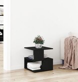 VidaXL Bijzettafel 40x40x40 cm bewerkt hout zwart eikenkleurig