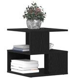 VidaXL Bijzettafel 40x40x40 cm bewerkt hout zwart eikenkleurig