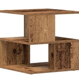 VidaXL Bijzettafel 40x40x40 cm bewerkt hout oud houtkleurig