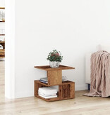 VidaXL Bijzettafel 40x40x40 cm bewerkt hout oud houtkleurig