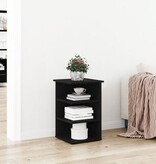 VidaXL Bijzetkast 35x35x55 cm bewerkt hout zwart eikenkleurig