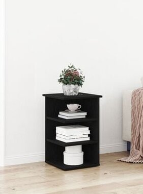 VidaXL Bijzetkast 35x35x55 cm bewerkt hout zwart eikenkleurig