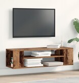 VidaXL Tv-wandmeubel 100x30x26,5 cm bewerkt hout oud houtkleurig